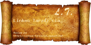 Linkes Tarzícia névjegykártya